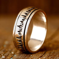 Forest Fidget Men's Ring Sterling Silver - Boho Magic