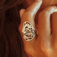 Unique Statement Ring Sterling Silver - Boho Magic