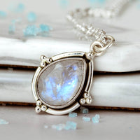 Teardrop Moonstone Necklace - Boho Magic