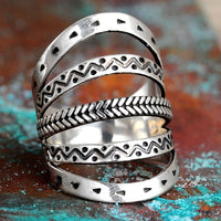 Boho Full Finger Ring Sterling Silver - Boho Magic