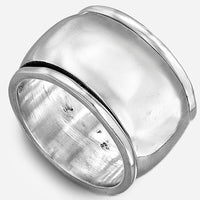 Sterling Silver Meditation Spin Dome Ring - Boho Magic