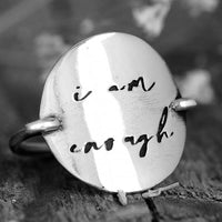 I Am Enough Ring - Sterling Silver - Boho Magic