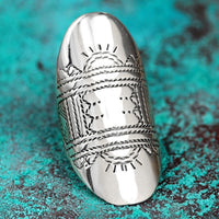 Statement Full Finger Sterling Silver Boho Ring - Boho Magic
