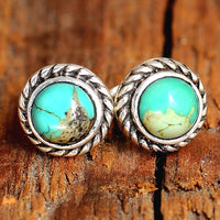 Turquoise Earrings Sterling Silver - Boho Magic