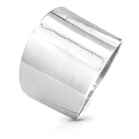 Wide Band Ring Sterling Silver - Boho Magic